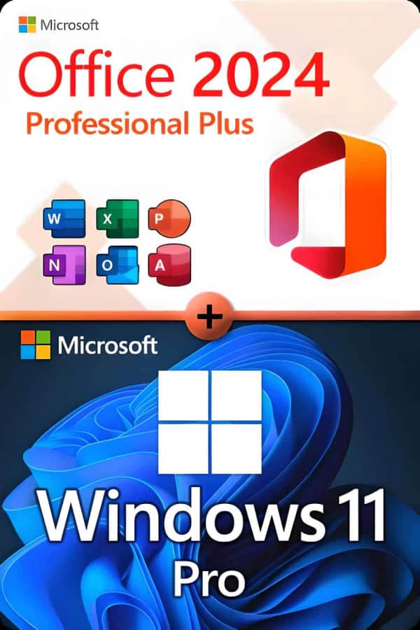 Microsoft Office 2024 Professional Plus + Windows 11 Professional licentie voor 3 apparaten